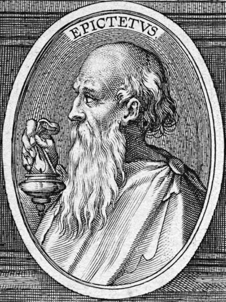 Illustration of Epictetus.