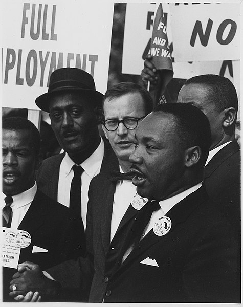 A photograph of Martin Luther King, Jr.