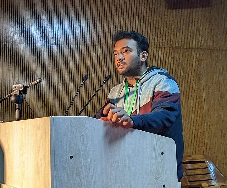 Man delivering a speech.