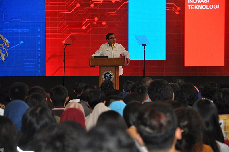 Man delivering a speech.