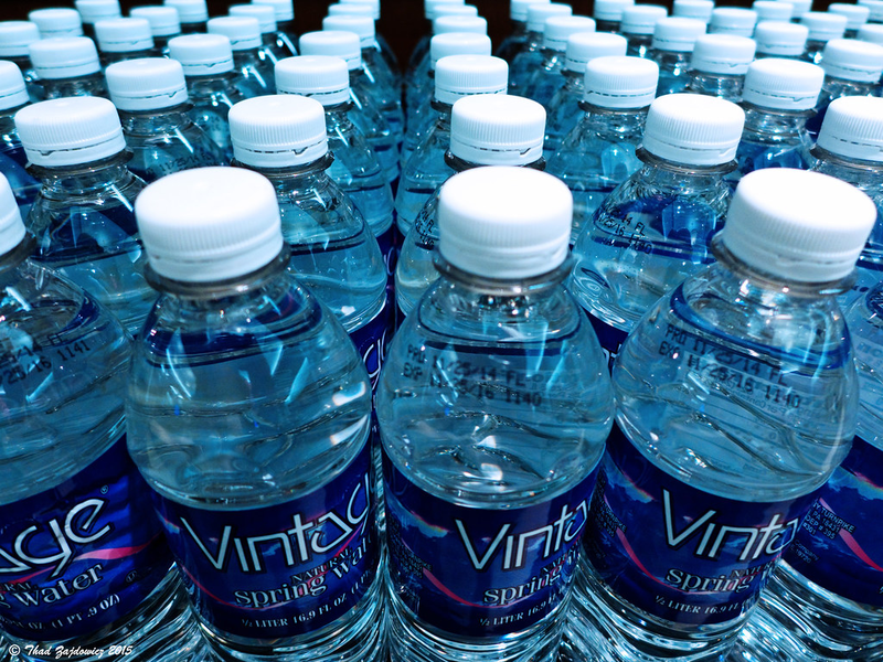 Photo of water bottles.