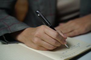 picture of person writing a letter