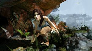 Screenshot of Lara Croft from Tomb Raider.