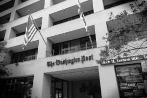 Exterior photograph of the Washington Post.